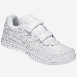 Mens New Balance Sz 13 Leather Walking Shoe 577 King Velcro Strap Cushion Insole